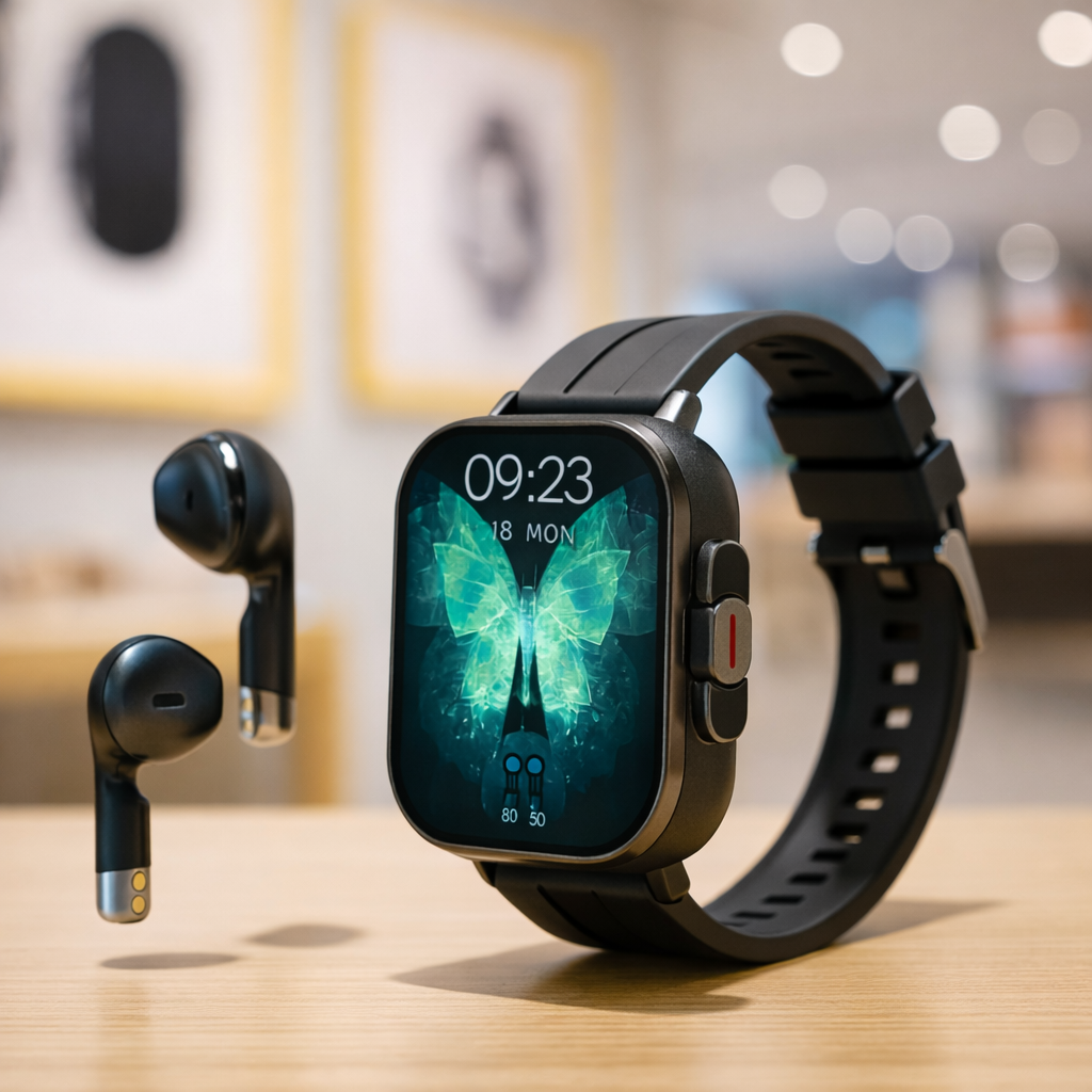 D8 Pro Max 2 in 1 Smartwatch